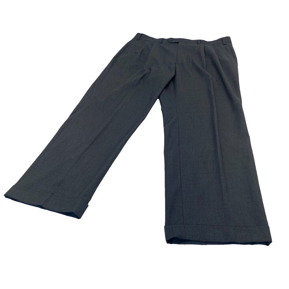 Lauren Ralph Lauren Pants Mens‎ 36x30 Gray Dress pant Pleated Front Mid Rise